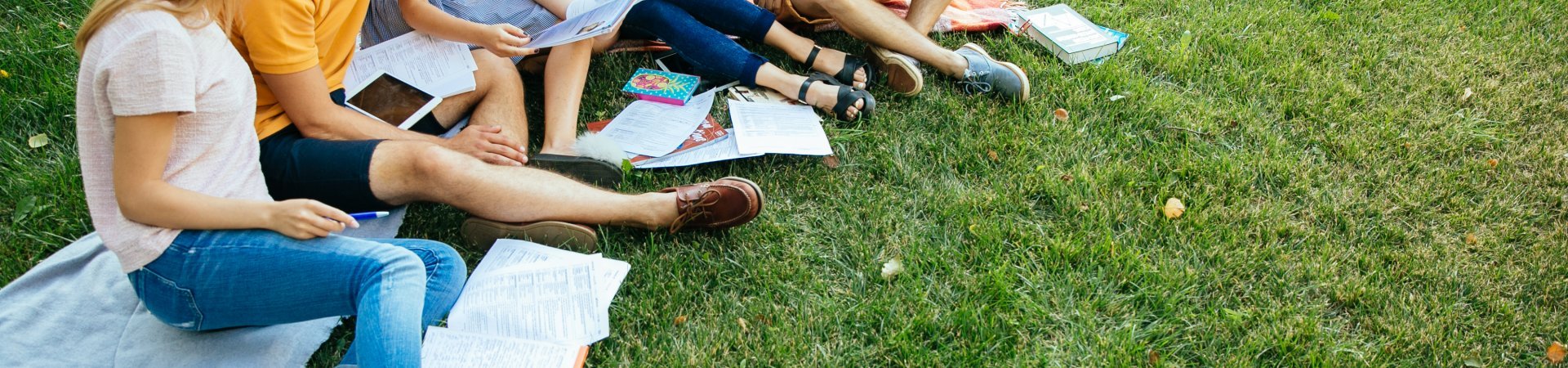 Group of cheerful students