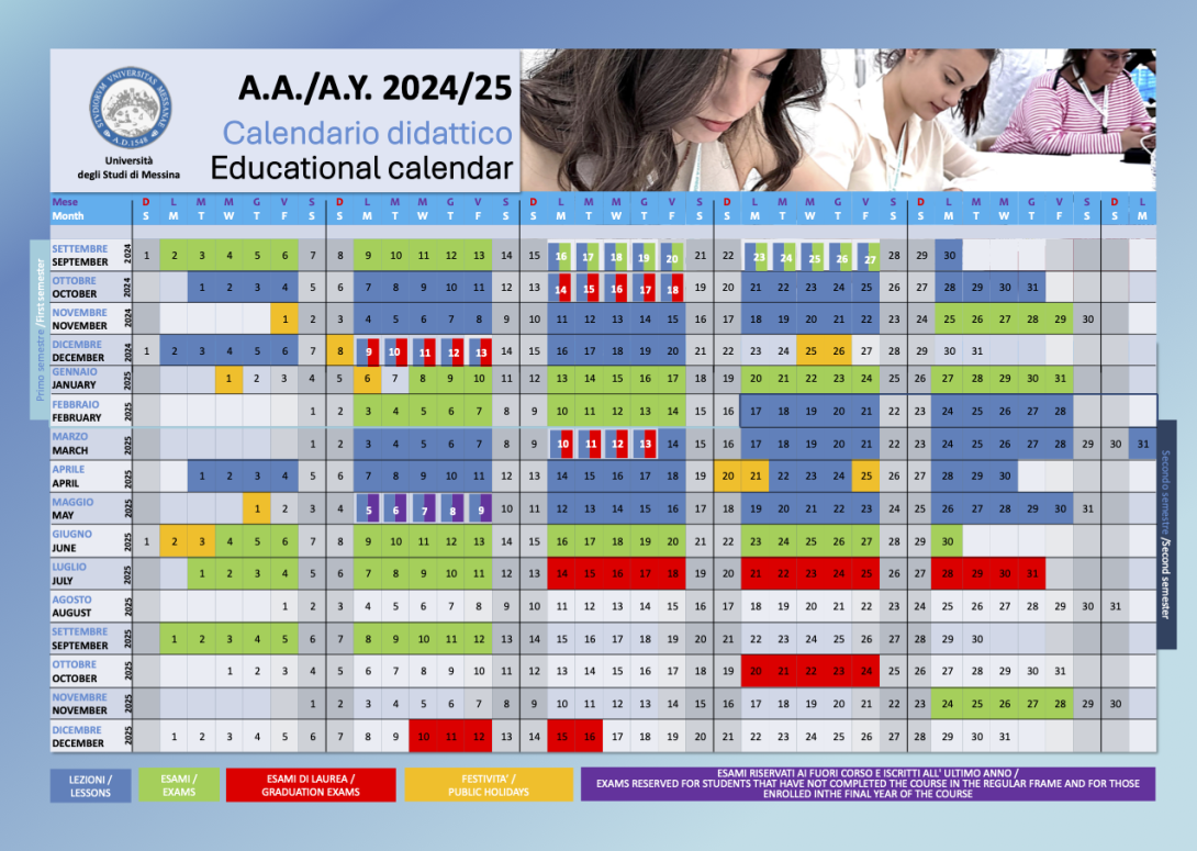 calendario accademico 2024 2025