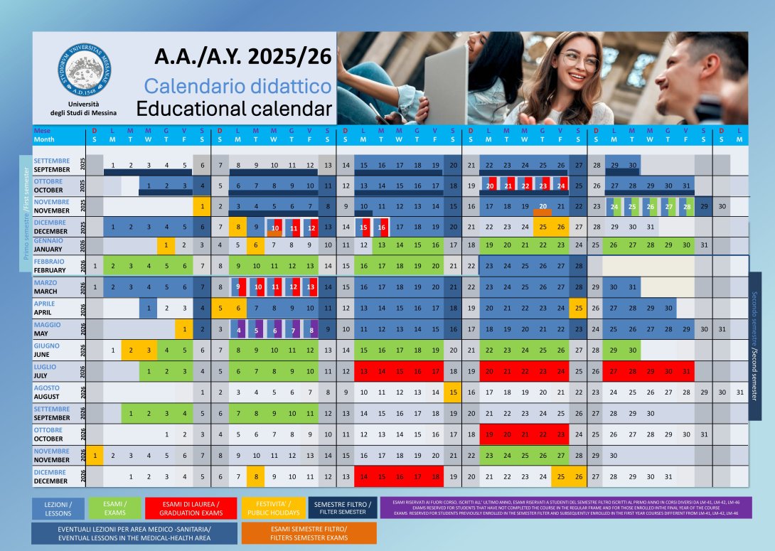 UniME Educational Calendar 2025/2026